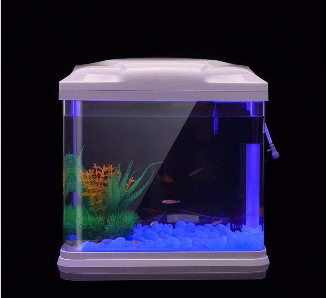 Oubest Fish Tank Rocks Glow Blue/Glow in The Dark Pebbles for Garden/Fish Tank/Aquarium/Plant Pots/Bonsai Walkway/Driveway 200pcs