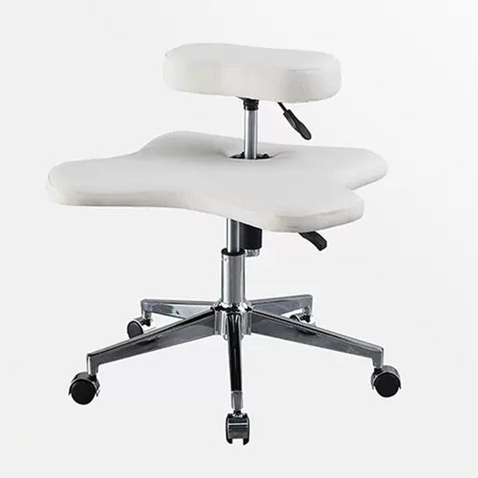 Cross Kneeling Meditation Chair，Ergonomic Cross Legged Chair Cross Legged Office Chair Adjustable Kneeling Chair with Brake Wheels and Cushion - Ergonomic Cross Legged Posture Chair for Desk