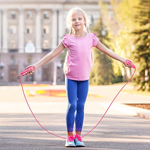 30 Pcs Jump Ropes for Kids Bulk Colorful Plastic Jump Ropes 7.5 ft Adjustable Skipping Rope for Boys Girls, Outdoor Fun Ac...