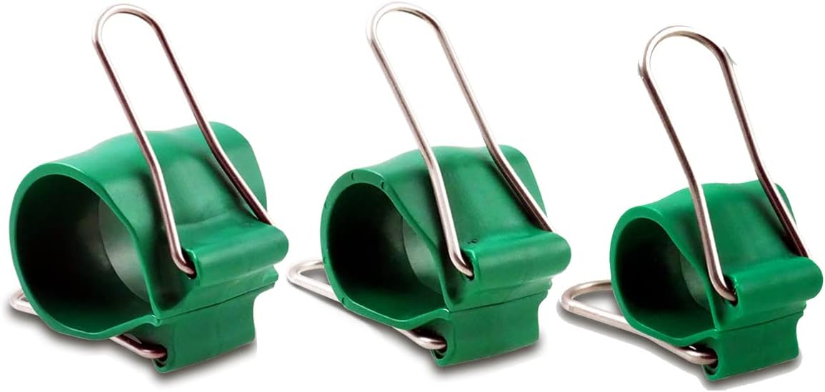 Cable Management Clips: Versatile Reusable Cord Holders for Christmas Lights, Holiday Decor, and Outdoor String Lights - 30 Green Pack (10 Small, 10 Medium, 10 Large)