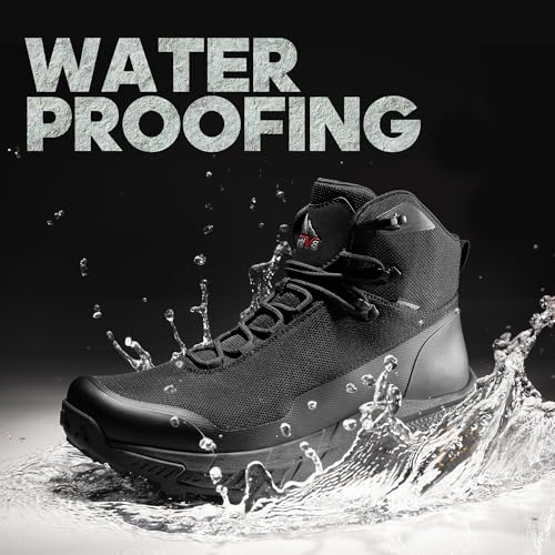 NORTIV 8 Men's Mid Waterproof Hiking Outdoor Lightweight Breathable Trekking Camping Mountaineering HydroTrek Shoes