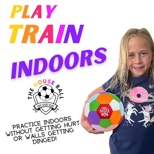 The House Ball - The Original Soft and Safe Indoor Soccer Ball Size 4 Created for Inside Your Home and Yard - Fun Soccer G...