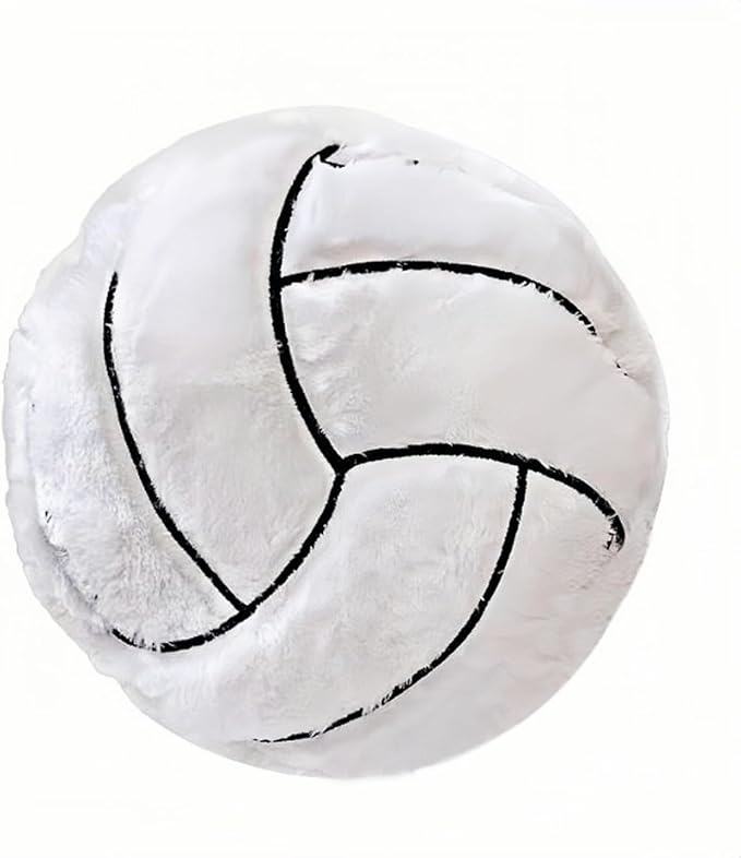 Volleyball Sports Pillow Fluffy Soft Throw Pillow Toy ，14" Durable Sport Basketball Plush Toys,Plush Pillow Toys Gift for ...
