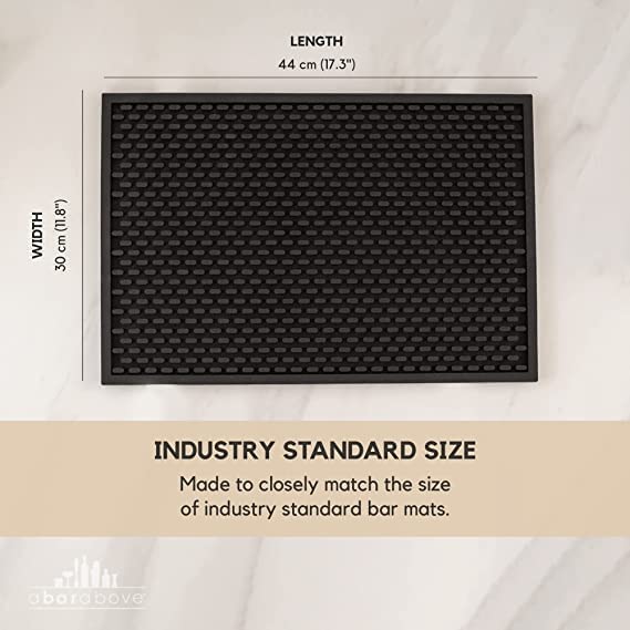 Premium A Bar Above Heavy Duty Bar Mat, Food Safe Silicone Mat, Mats for Bartending and Coffee, Commercial Strength Barten...