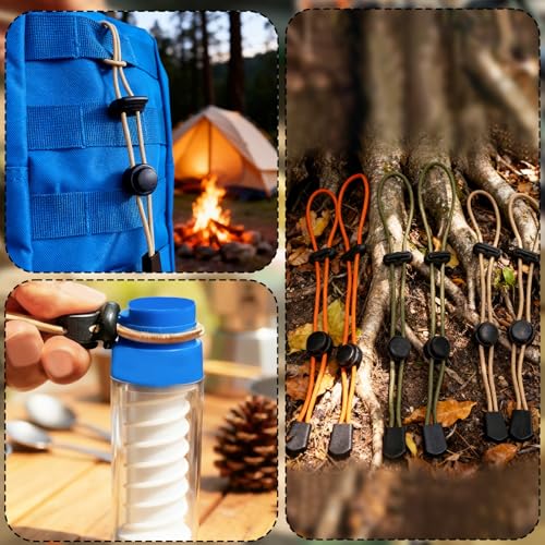 6 Pcs Hiking Pole Holders, Three Colors Portable Trekking Climbing Stick Backpack Elastic Straps for Trekking Poles Walkin...