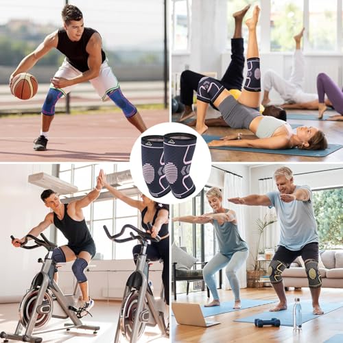 APEXUP Compression Knee Brace for Women, Copper Compression Sleeve for Knee Support, Arthritis Pain Relief, Meniscus Tear,...