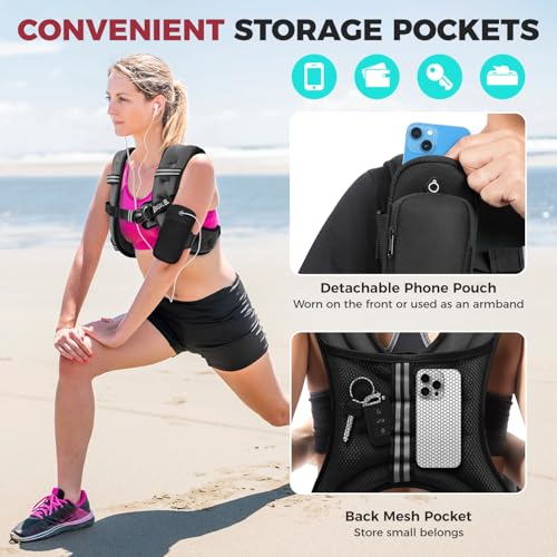 BAGAIL Comfort-Fit Weighted Vest for Woman, Even Weight Distribution, Faster Weight Loss, No-Chafe or Bounce for Walking &...