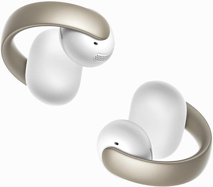 Soundcore AeroClip by Anker, Open-Ear Earbuds, Clip-On Headphones, Adaptive Comfort, Clear Calls with 4 Mics and AI, Stabl...