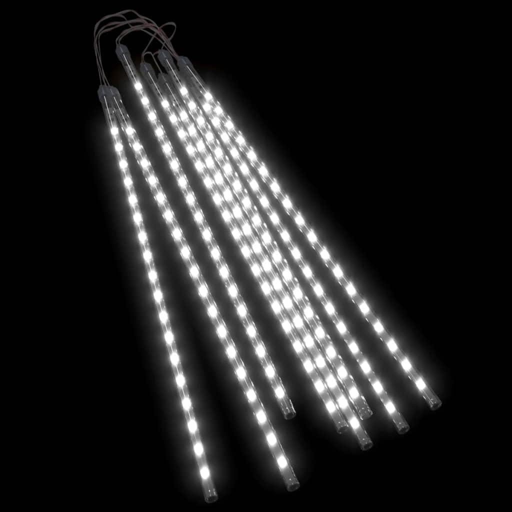 Vidaxl Skm Meteor Lights - 8 Pcs 19.7 Cold White, 288 Leds For Indoor/Outdoor Use, Model 328550, Plastic Material