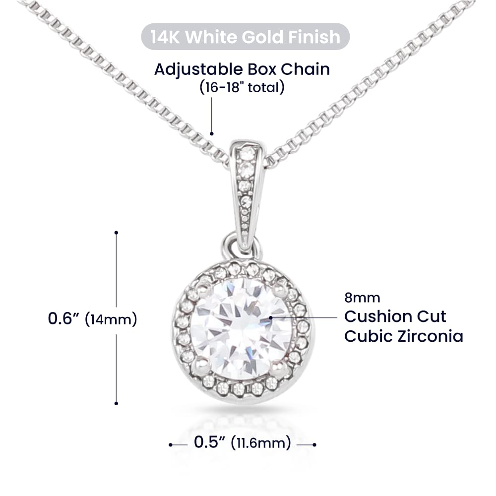 Birthday Gifts for Wife from Husband | Soulmate Necklace with Heartfelt Message Card & Box | Anniversary, Birthday, Christmas or