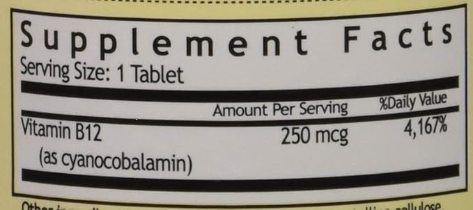 Vitamin B-12 TABS 100 Mcg WMILL Size: 100