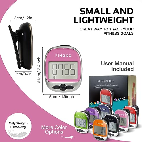 PINGKO Outdoor Multi-Function Portable Sport Pedometer Step/Distance/Calories/Counter