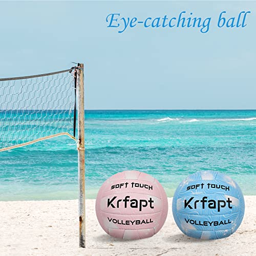 Volleyball - Beach Volleyball Official Game Ball Size 5 for Youth & Adults (Ages 8-12) - Soft Touch Waterproof for Indoor...
