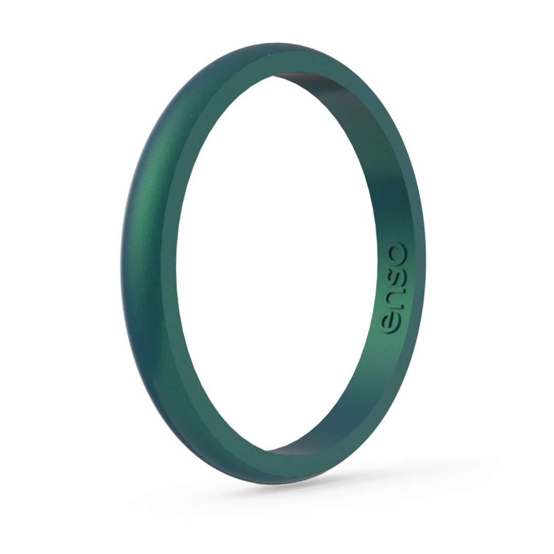 Enso Rings Thin Legend Silicone Ring | Made in The USA | an Ultra Comfortable, Breathable, and Safe Silicone Ring (Dragon, 5)