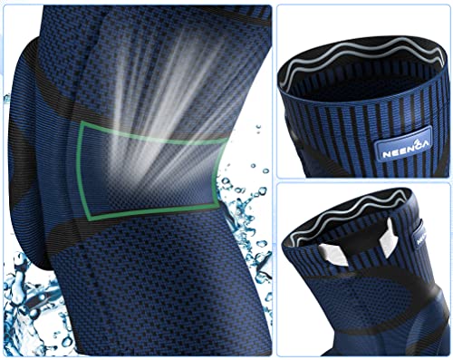 NEENCA Knee Brace for Knee Pain Relief, Medical Knee Support with Patella Pad & Side Stabilizers, Compression Knee Sleeve ...