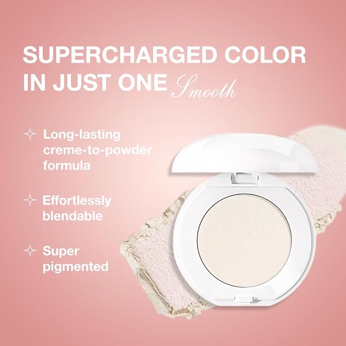 Single Cream Eyeshadow,Diamond White Shimmer Eye shadow Pallette,Long Lasting Glitter Eyeshadow,Soft Shimmer Eye Makeup,Vegan & Cruelty-Free Mini Eye shadow for Brown Blue Green Eyes. 04#