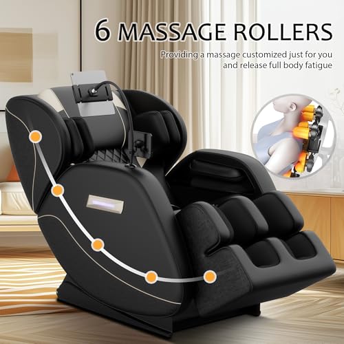 AYJOIR 2026 Massage Chair Full Body, Zero Gravity SL-Track Shiatsu Massage Recliner Chair with Body Scan, 6 Fix Point Roll...
