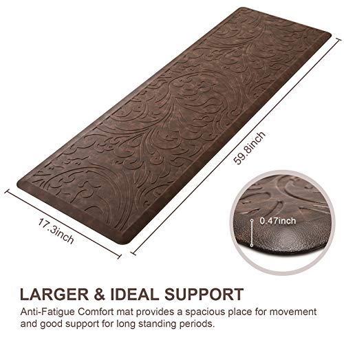 KMAT Kitchen Mat Cushioned Anti-Fatigue Waterproof Non-Slip Standing Mat Ergonomic Comfort Rug for Home,Office,Sink,Laundr...
