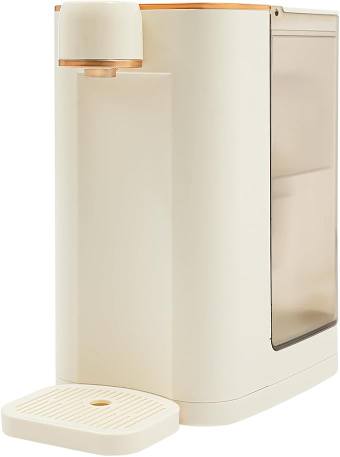 Instant Hot Water Dispenser, Countertop Water Boiler & Warmer for Tea Coffee, 3L Water Tan, with 5 Temperatures & 3 Water Outputs Child Locks Night Lights, 3s Quick Heating