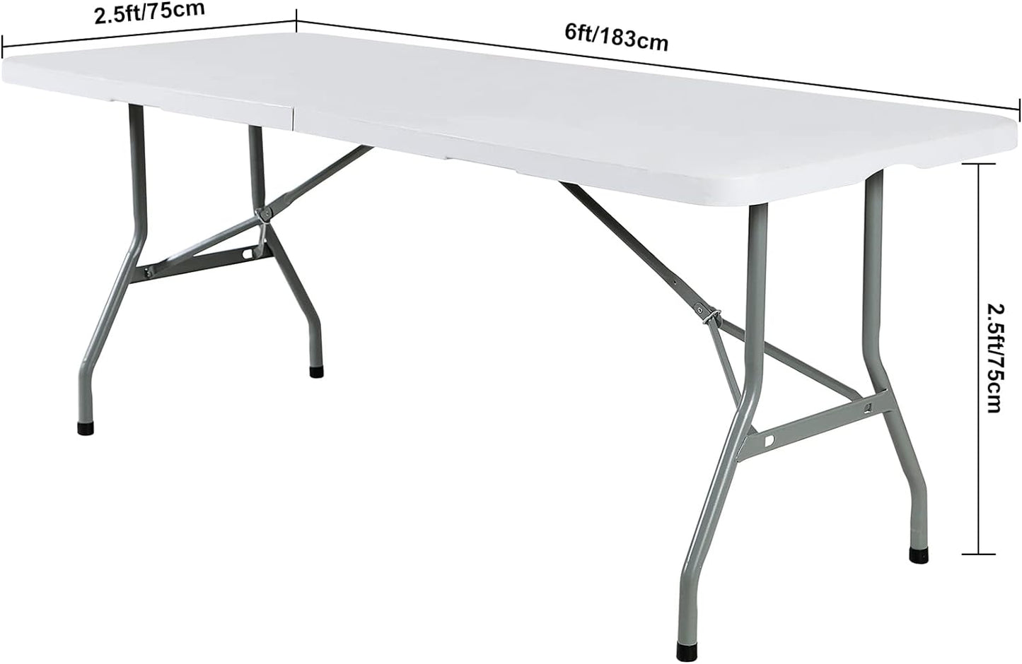 Spandex 6ft Waterproof Table Cover for Party,Wedding, Banquet, and Events(Red)