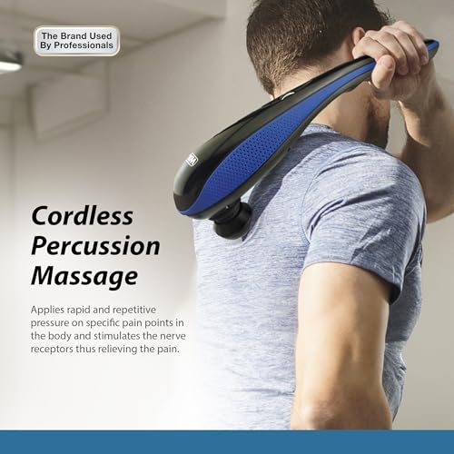 Wahl Lithium-Ion Deep Tissue Percussion Handheld Massager for Muscles, Back, Neck, Shoulder Pain Relief, Cordless, Adjusta...