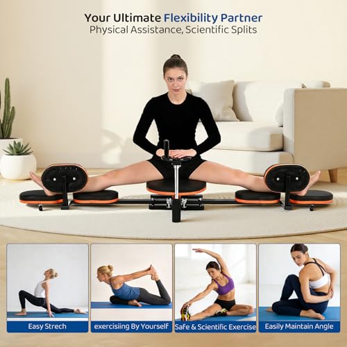 Olenyer Leg Stretcher,220lbs Heavy Leg Stretch Machine,200° Adjustable Split Machine for Ballet,Home Gym Leg Stretching Tr...