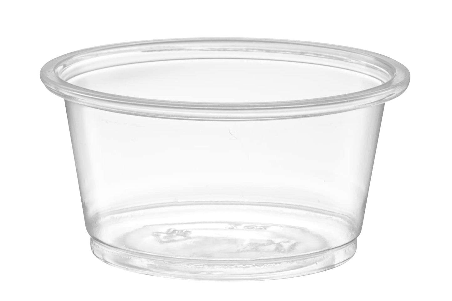 ELEGANT DISPOSABLES [2 oz - 200 Cups Clear] Diposable Plastic Portion Cups No Lids, Small Mini Containers For Portion Controll, Jello Shots, Meal Prep, Sauce Cups, Condiments, Medicine,