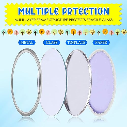 Taiyin 18 Pcs Volleyball Gifts for Team Bulk Valentines Volleyball Compact Mirror Round Sport Makeup Pocket Mirror 2.76 In...