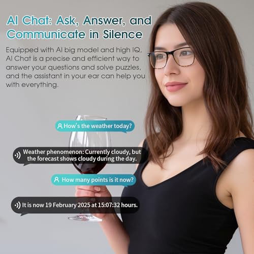 AI Smart Glasses for Women & Men, Supports 160+ languages Real-Time Translation, No Subscription, AI Glasses with Open-Ear...