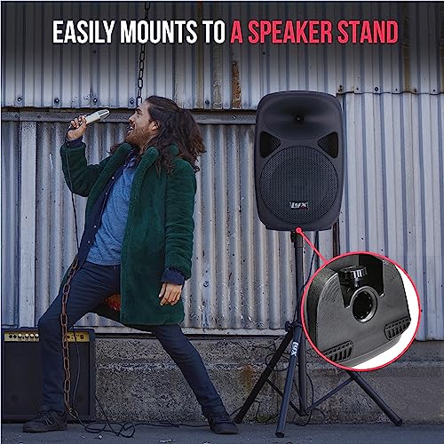 LyxPro SPA-8 Compact 8" Portable PA System 100-Watt RMS Power Active Speaker System Equalizer Bluetooth SD Slot USB MP3 XL...