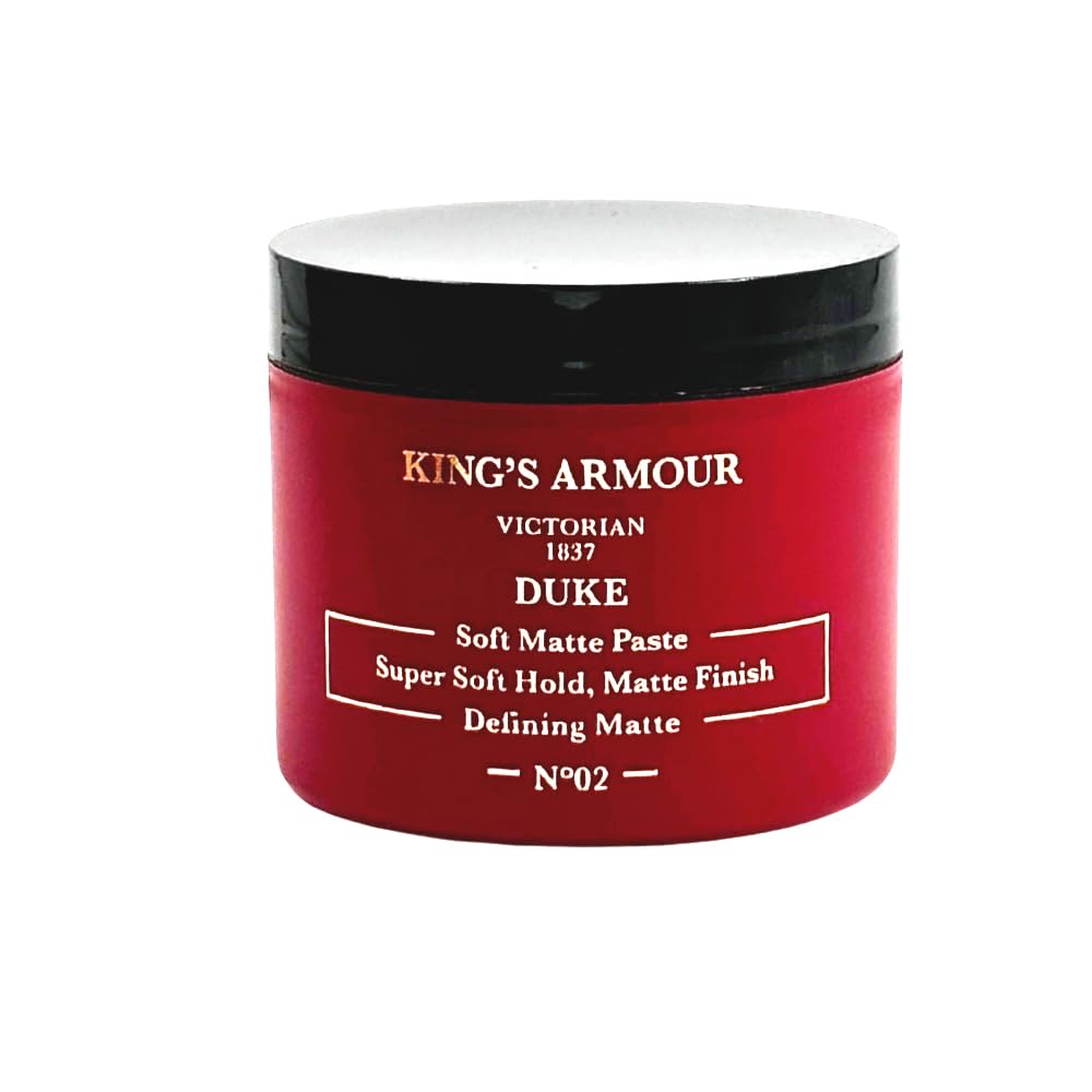 King's Armour DUKE - Lightweight Matte Hair Paste for Men | Soft Hold, Natural Texture | Everyday Styling with Royal Class - 110