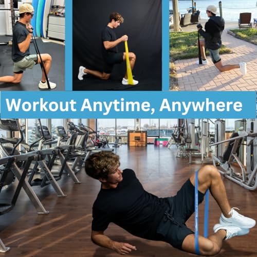 Full Body Resistance Bands for Home Workouts & Strength Training – Loop & Stretch Bands for Muscle, Mobility, Rehab & Trav...