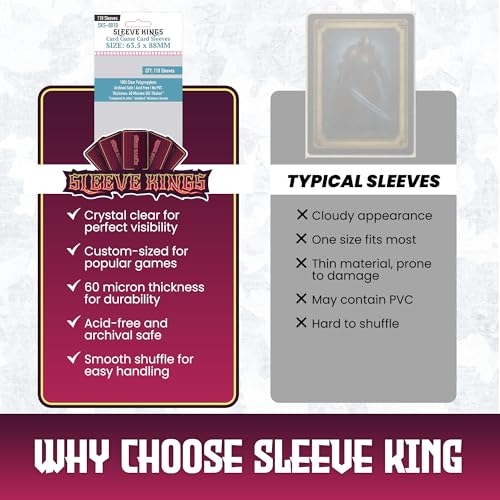 Sleeves Sleeve Kings (63.5x88mm, 110ct) Clear