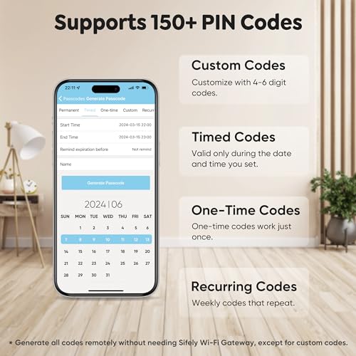 Fingerprint Smart Deadbolt with Keypad – Keyless Entry Lock for Home, Apartment, Office, Airbnb, Rental, Kids & Seniors, A...