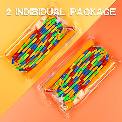 Supertrip Double Dutch Jump Rope Soft Beaded Jump Rope Long Jump Rope 16 FT, Jump Ropes For Women Adult Kids Adjustable Sk...