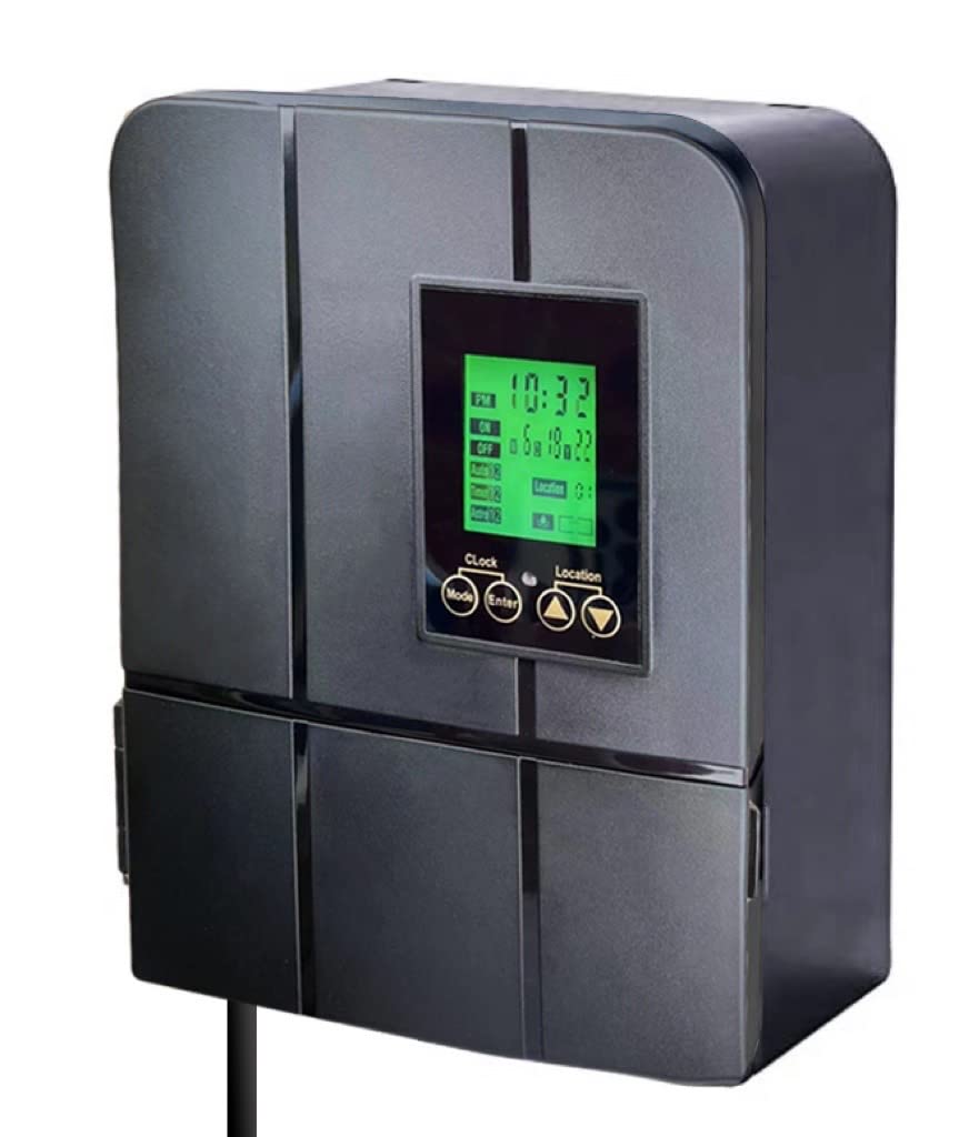 Wohenhao 120W Toroidal Core Landscape Lighting Transformer with Dusk-to-Dawn Timer, Model 840, Black
