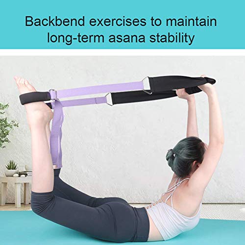 Yoga Stretching Strap, Improve Body Flexibility Stretch Strap Backbend Assist Trainer, Adjustable Leg Stretcher Home Gym E...