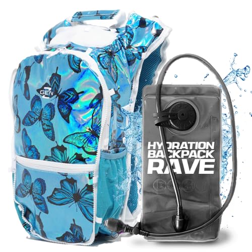 RaveRunner® Anti-Theft Hydration Backpack | Rave Hydration Pack, Festival Water Bag, Hydropack Rave, Hydration Pack EDC