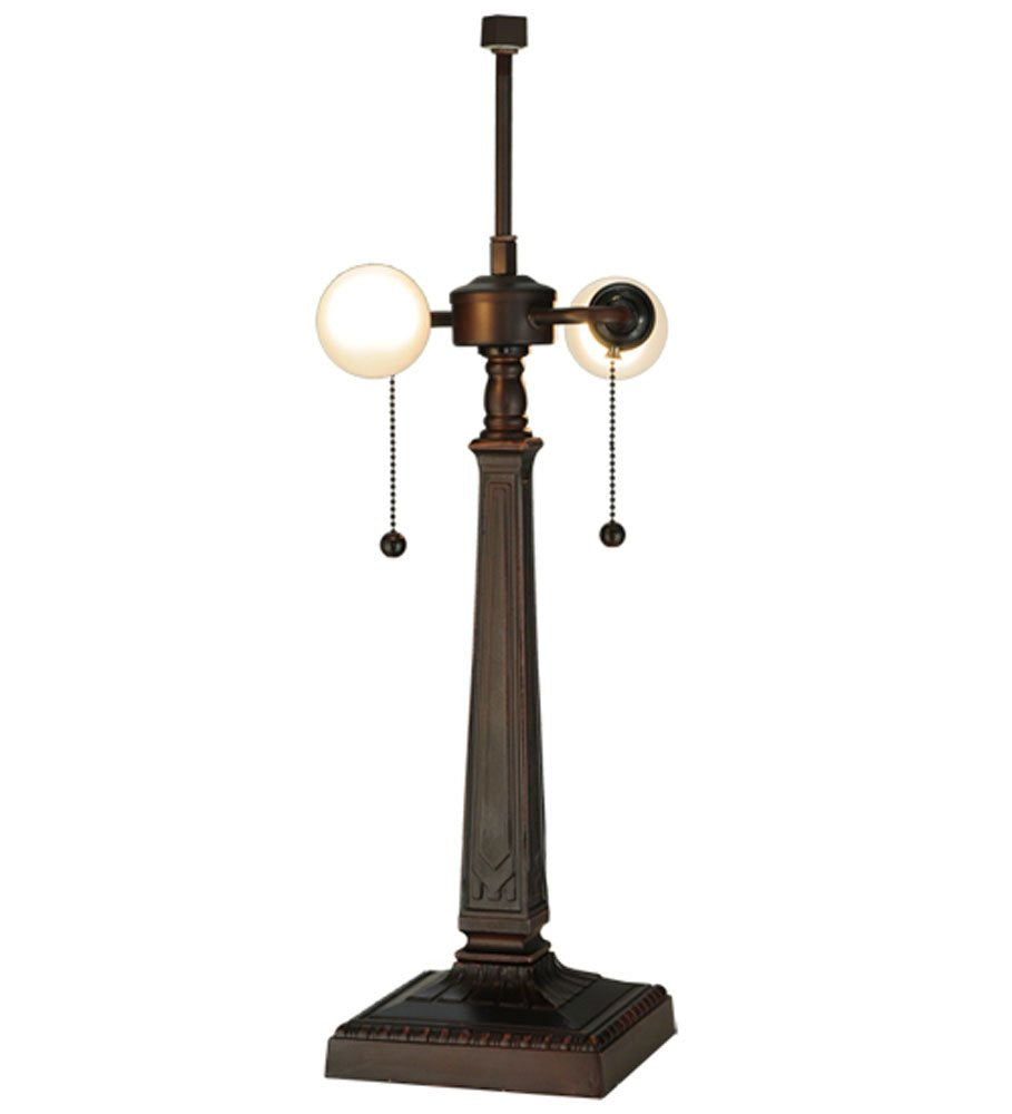 Meyda Tiffany Lighting Fixture, Metal, 23in Height, Mahogany Bronze Finish, Model 138117
