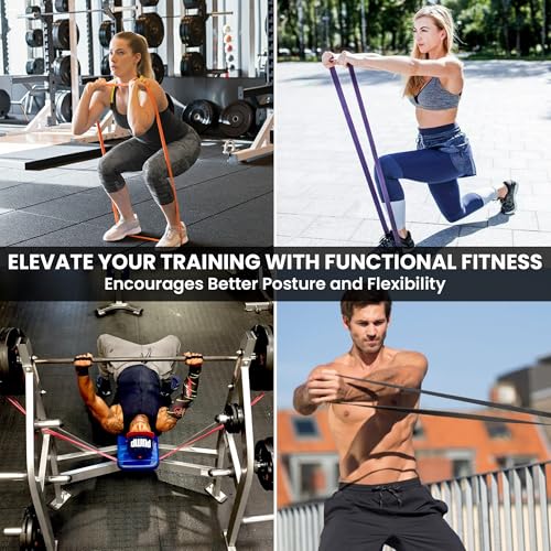 Functional Fitness Pull Up Bands Resistance Bands | Exercise Bands for Working Out | Long Stretch Bands for Exercise, Trai...