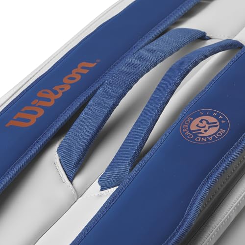 Wilson Roland-Garros Super Tour Tennis Racket Bags - Clay/White/Navy