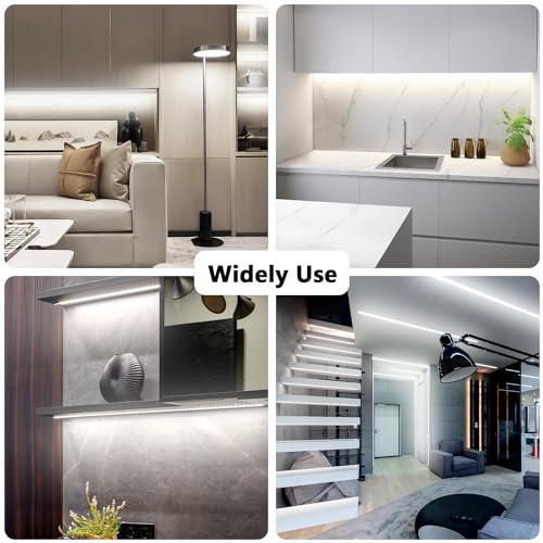 dalattin White LED Strip Lights 50ft Dimmable Bright 24V Led Light Strip 6500K Daylight White 900 LEDs Lights for Bedroom,...