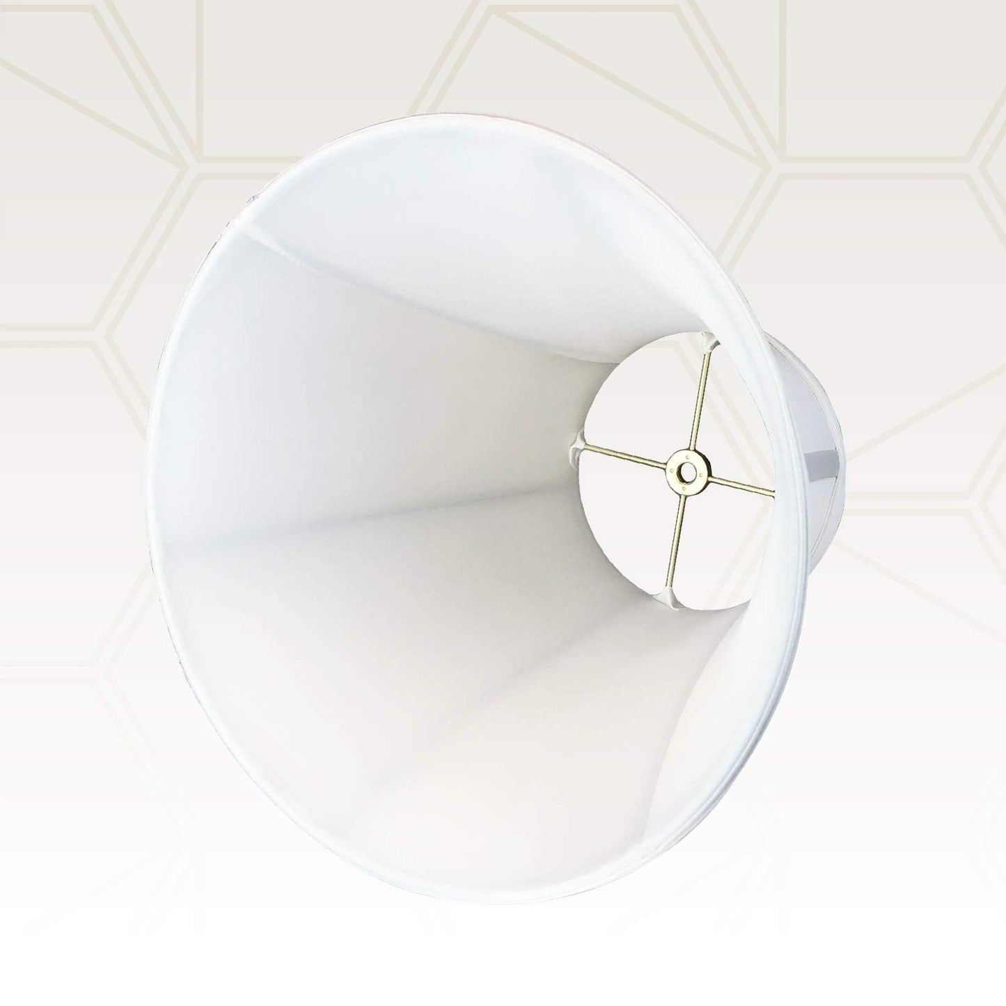 Royal Designs, Inc. True Bell Lamp Shade, Faux Silk, 4in x 8in x 7.25in, White, 2-Pack, Model BS-704-8WH-2