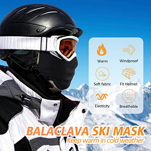 KGC Winter Balaclava for Men Women, Windproof Ski Mask Thermal Cold Weather Winter Face Mask for Skiing Cycling Helmet