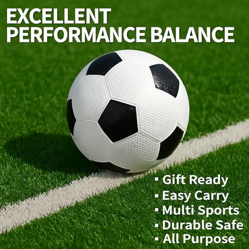 COAMZPARTY 8.5 Inch Sports Balls Set 7 Pack,Playground Balls for Kids&Adults, Includes Soccer Ball, Basketball, and Footba...