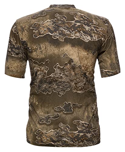 SCENTBLOCKER Scent Blocker Fused Cotton Lightweight Short-Sleeve Camo Hunting Shirt for Men