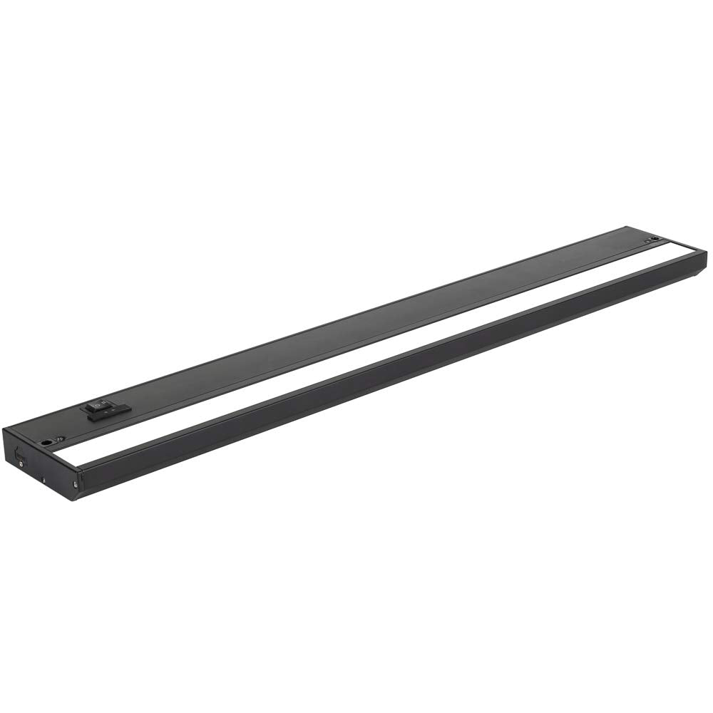 NSL LED Under Cabinet Lighting Dimmable - 3 Color Temperatures - 24 Inch Black - Model LTSPRO-24-BK - Aluminum