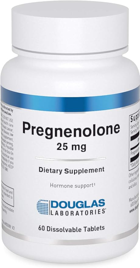 Douglas Laboratories Pregnenolone (25 mg) - For Pancreas, Cortisol & Liver Support* - Pregnenolone Supplement - Non-GMO - 60 Tablets