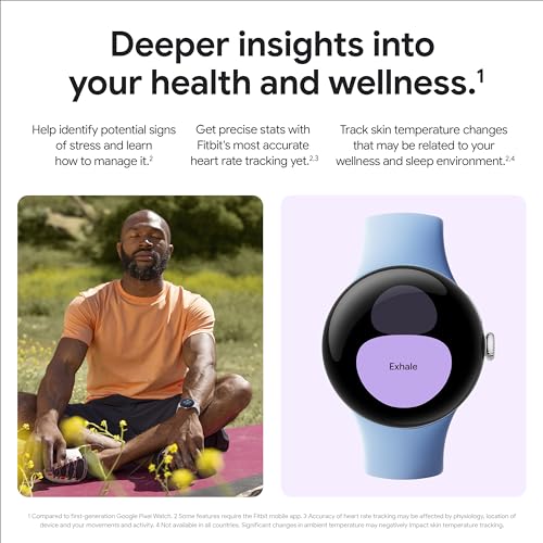 Google Pixel Watch 2 with the Best of Fitbit and Google - Heart Rate Tracking, Stress Management, Safety Features - Androi...