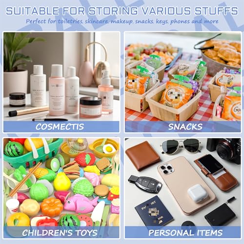 BuyCard 2 Pcs Volleyball Gifts Cosmetic Makeup Bag with Chenille Letter Patch, Clear Pouch PVC Organizer Purse, Waterproof...